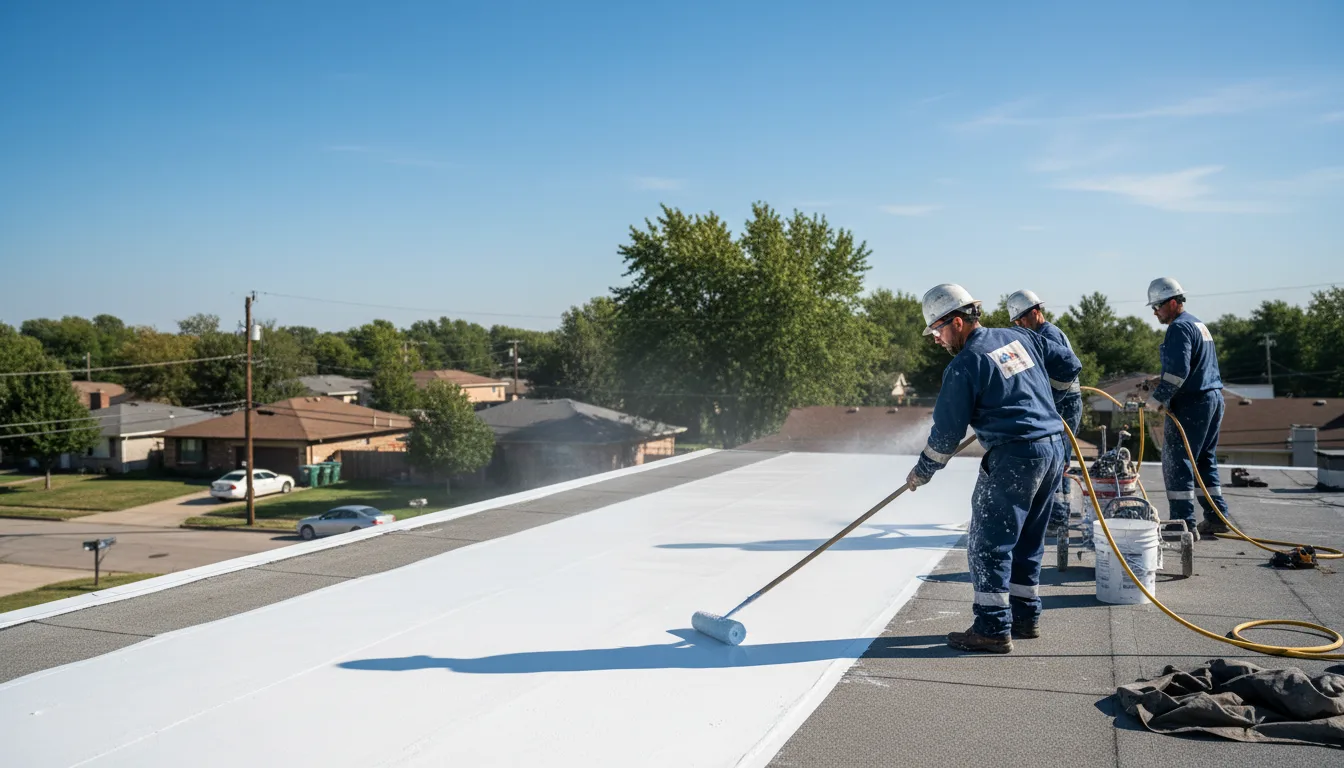 Commercial roof coating in Belden, MS near me